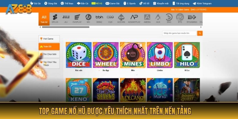 Top game nổ hũ được yêu thích nhất trên nền tảng