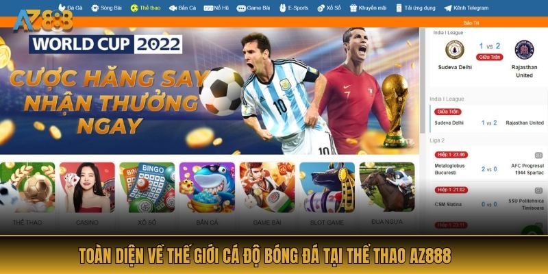 Toàn diện về thế giới cá độ bóng đá tại Thể thao AZ888