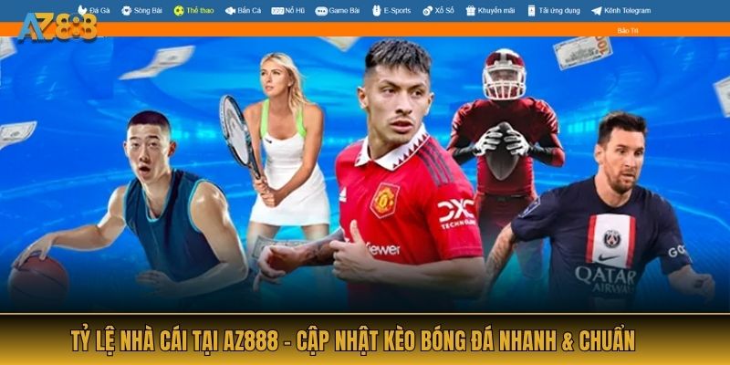 Tỷ Lệ Nhà Cái Tại AZ888 - Cập Nhật Kèo Bóng Đá Nhanh & Chuẩn
